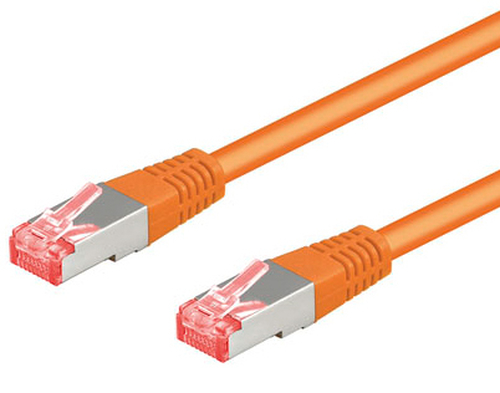 0,25m Patchkabel Cat6, orange, Goobay 0,25m Patchkabel Cat6, orange, Goobay