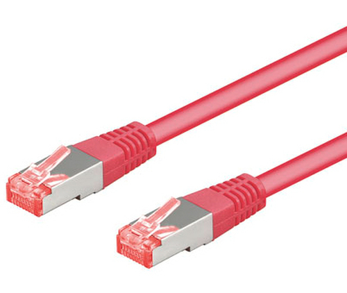 0,25m Patchkabel Cat6, magenta, Goobay 0,25m Patchkabel Cat6, magenta, Goobay