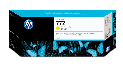 HP 772 300-ml Yellow DesignJet Ink Cartridge HP 772 300-ml Yellow DesignJet Ink Cartridge