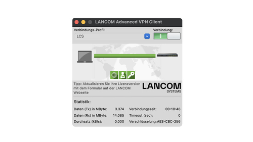 LANCOM Systems LANCOM Advanced VPN Client (MAC, Bulk 10), Sicherheitsmanagement, 10 Lizenz(en) LANCOM Systems LANCOM Advanced VPN Client (MAC, Bulk 10), Sicherheitsmanagement, 10 Lizenz(en)