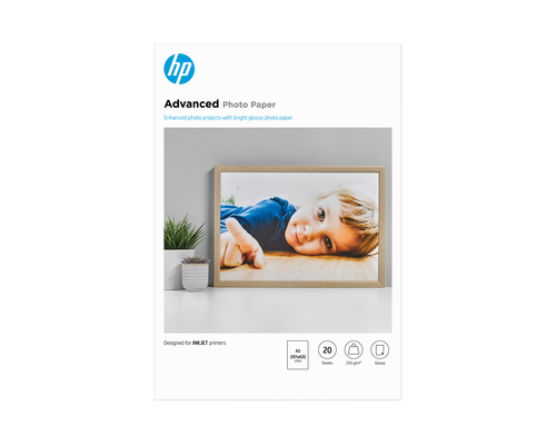 HP Advanced Glossy Photo Paper-20 sht&sol;A3&sol;297 x 420 mm