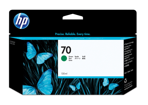 HP 70 130-ml Green DesignJet Ink Cartridge HP 70 130-ml Green DesignJet Ink Cartridge