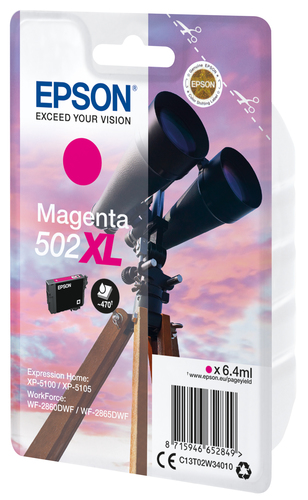 Epson 502XL&comma; original&comma; magenta&comma; Tinte