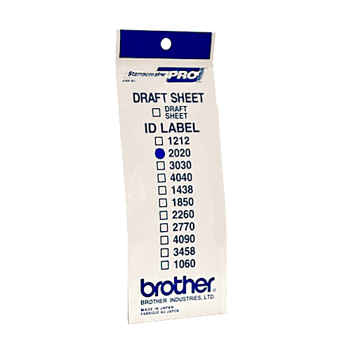 Brother ID2020 Druckeretikett Weiß Brother ID2020 Druckeretikett Weiß