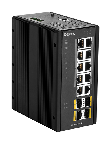 D-Link DIS‑300G‑14PSW L2 Managed Switch, 10x RJ-45, PoE D-Link DIS‑300G‑14PSW L2 Managed Switch, 10x RJ-45, PoE