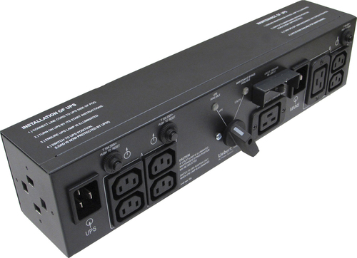Vertiv MP2-220L Stromverteilereinheit &lpar;PDU&rpar; 4 AC-Ausg&auml;nge 2U Schwarz
