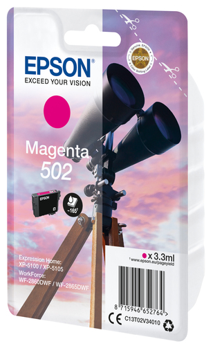 Epson 502, original, magenta, Tinte Epson 502, original, magenta, Tinte