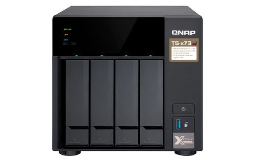 QNAP TS-473, 8 GB RAM, 4x Einschübe, 4x 1 GBit/s LAN, Tower NAS schwarz QNAP TS-473, 8 GB RAM, 4x Einschübe, 4x 1 GBit/s LAN, Tower NAS schwarz