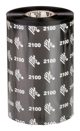 Zebra 2100 Wax Thermoband 450 m Schwarz Zebra 2100 Wax Thermoband 450 m Schwarz