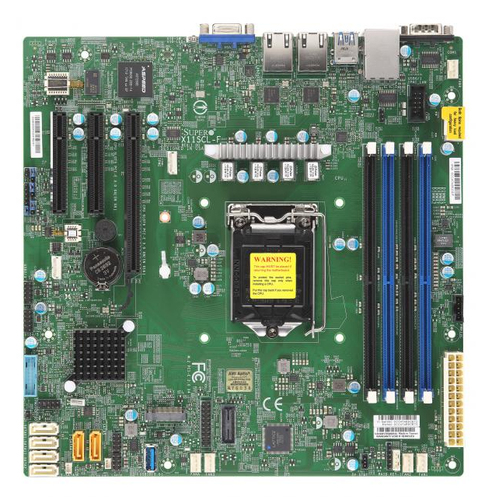 Supermicro X11SCL-F&comma; micro ATX LGA 1151 &lpar;H4&rpar; Mainboard&comma; 4x DDR4&comma; max&period; 128 GB