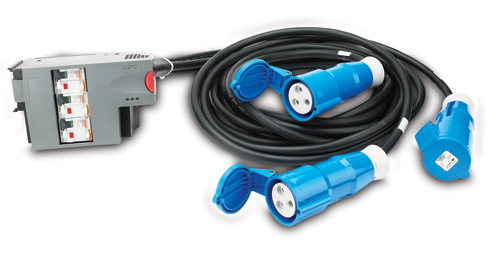 APC PDM2332IEC-3P30R-1 Stromverteilereinheit &lpar;PDU&rpar; Schwarz&comma; Blau