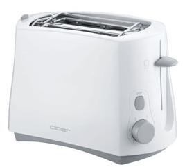 Cloer 0331 Toaster weiß/ schwarz, 825W Cloer 0331 Toaster weiß/ schwarz, 825W
