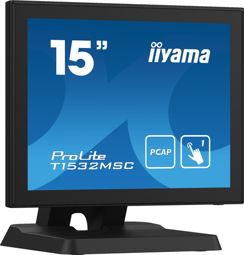 15 Zoll iiyama T1532MSC-B5X&comma; 38cm TFT&comma; XGA&comma; 8ms&comma; 1x HDMI&comma; 1x DP&comma; Touchscreen