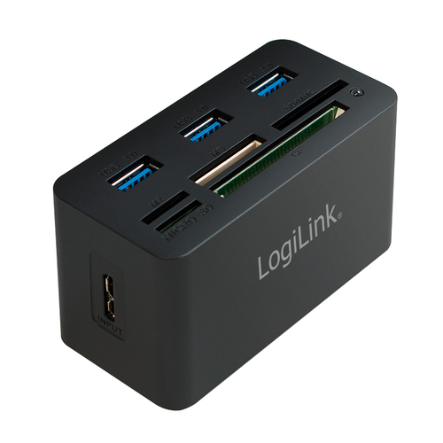 LogiLink CR0042&comma; USB 3&period;2 Gen 1 &lpar;3&period;1 Gen 1&rpar; Type-A&comma; schwarz