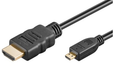 2m High Speed Micro 1.4 HDMI-Kabel,