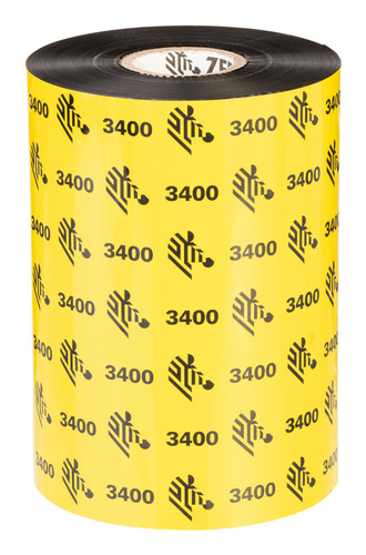Zebra 3400 High Performance Wax-Resin Thermoband 450 m Schwarz Zebra 3400 High Performance Wax-Resin Thermoband 450 m Schwarz
