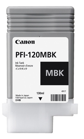 Canon PFI-120MBK, original, mattschwarz, Tinte Canon PFI-120MBK, original, mattschwarz, Tinte