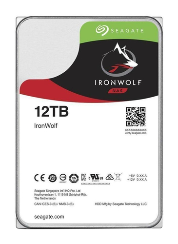 Seagate NAS HDD IronWolf Interne Festplatte 12 TB 7200 RPM 256 MB 3.5 Serial ATA III
