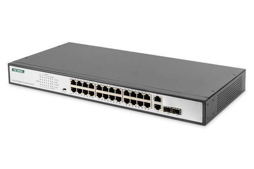 Digitus DN-95343 Unmanaged Switch&comma; 24x RJ-45&comma; Backplane&colon; 8&comma;8 Gbit&sol;s&comma; PoE
