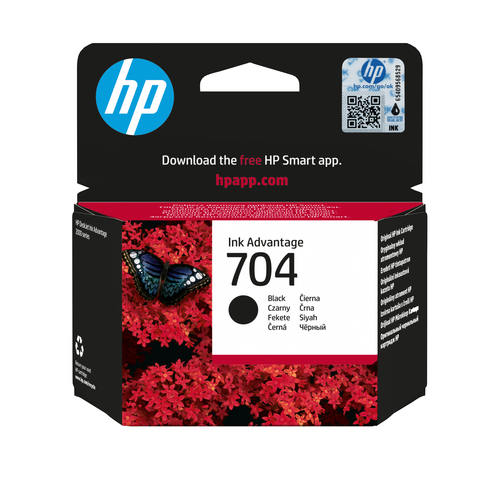 HP 704 Black Original Ink Advantage Cartridge, schwarz HP 704 Black Original Ink Advantage Cartridge, schwarz