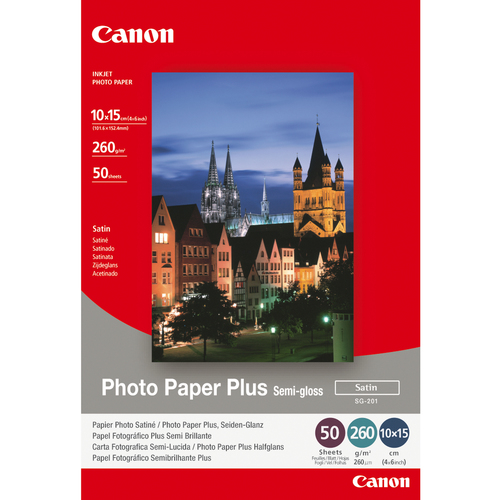 Canon SG-201 Fotopapier Plus Seidenglanz 10 x 15 cm &ndash; 50 Blatt