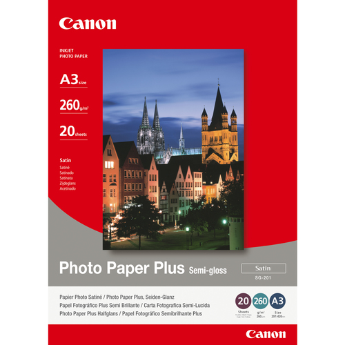 Canon SG-201 Fotopapier Plus Seidenglanz A3 &ndash; 20 Blatt