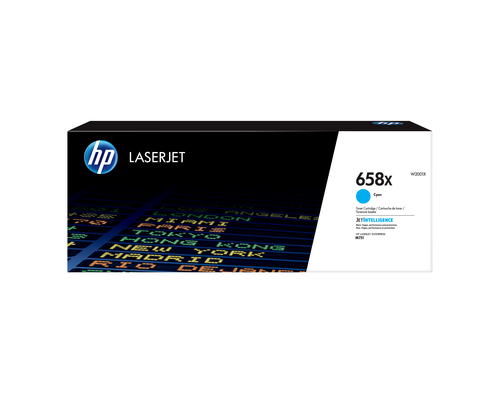 HP 658X High Yield Cyan Original LaserJet Toner Cartridge&comma; original&comma; cyan&comma; Toner