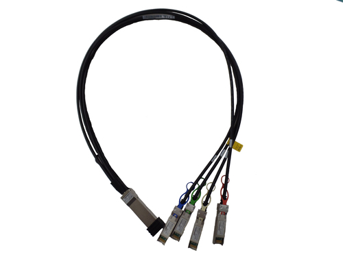 HPE 100GbE QSFP28 to 4x25GbE SFP28 1m Direct Attach Copper Cable HPE 100GbE QSFP28 to 4x25GbE SFP28 1m Direct Attach Copper Cable