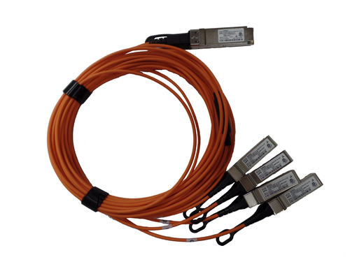 HPE 40GbE QSFP+ to 4x10GbE SFP+ 5m Active Optical Cable HPE 40GbE QSFP+ to 4x10GbE SFP+ 5m Active Optical Cable