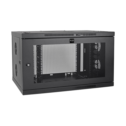 Tripp Lite SRW9UDPVRT SmartRack 9-HE-Mini-Rackgeh&auml;use mit flachem Profil&comma; tiefenverstellbar&comma; breit&comma; Wandhalterung