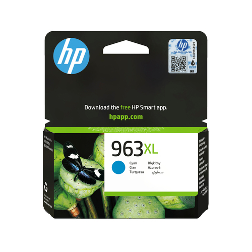 HP 963XL Cyan Original Druckerpatrone mit hoher Reichweite