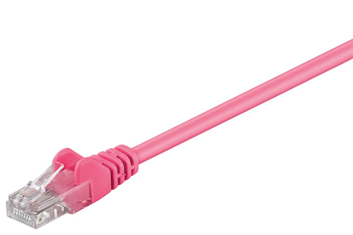 5m Patchkabel Cat5e, U/UTP, magenta, Kupferverkleidetes Aluminium (CCA), Goobay 5m Patchkabel Cat5e, U/UTP, magenta, Kupferverkleidetes Aluminium (CCA), Goobay