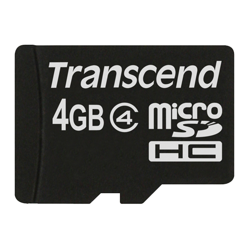 Transcend TS4GUSDC4 Speicherkarte 4 GB MicroSDHC