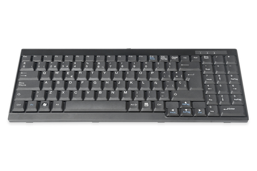 Digitus DS-72000ES schwarz Tastatur, Layout: Spanisch, Membran Key Switch Digitus DS-72000ES schwarz Tastatur, Layout: Spanisch, Membran Key Switch