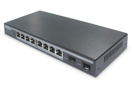 Digitus DN-95344 L2 Managed Switch, 8x RJ-45, Backplane: 20 Gbit/s, PoE Digitus DN-95344 L2 Managed Switch, 8x RJ-45, Backplane: 20 Gbit/s, PoE