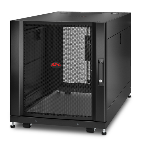 APC NetShelter SX, Server-Rack-Gehäuse 12 HE, Schwarz, 658 H x 600 B x 1070 T mm APC NetShelter SX, Server-Rack-Gehäuse 12 HE, Schwarz, 658 H x 600 B x 1070 T mm