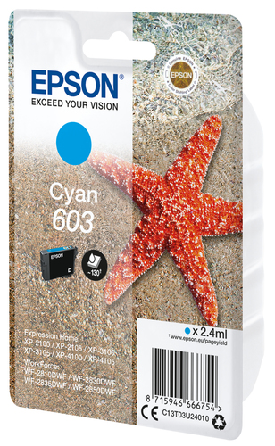 Epson C13T03U24020, original, cyan Epson C13T03U24020, original, cyan