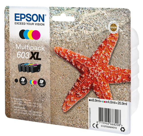 Epson C13T03A64010, original, schwarz, cyan, magenta, gelb Epson C13T03A64010, original, schwarz, cyan, magenta, gelb