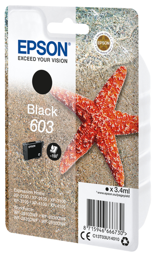 Epson C13T03U14020, original, schwarz Epson C13T03U14020, original, schwarz
