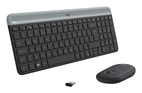 Logitech Slim MK470 graphit Tastatur, Layout: Schweiz Logitech Slim MK470 graphit Tastatur, Layout: Schweiz