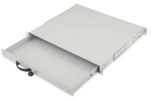 Digitus Abschlie&szlig;bare Schublade f&uuml;r 482&comma;6 mm &lpar;19&rpar; Netzwerk- und Serverschr&auml;nke&comma; 1HE