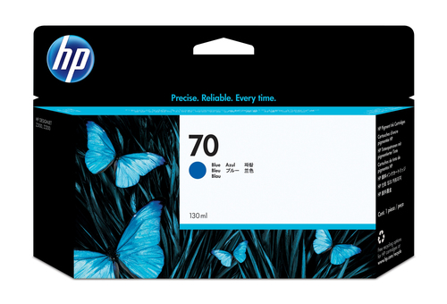 HP 70 130-ml Blue DesignJet Ink Cartridge HP 70 130-ml Blue DesignJet Ink Cartridge