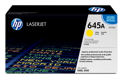 HP 645A Yellow Original LaserJet Toner Cartridge&comma; original&comma; gelb&comma; Toner