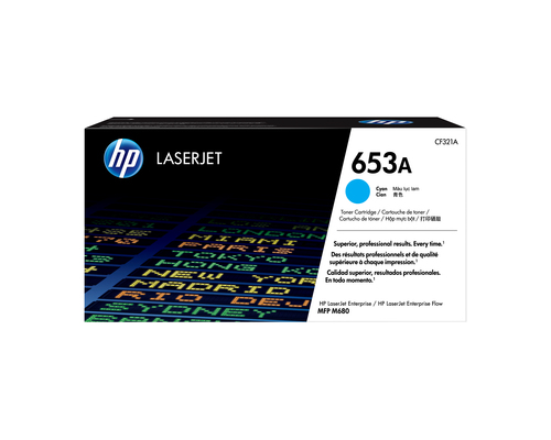 HP 653A Cyan Original LaserJet Toner Cartridge, original, cyan, Toner HP 653A Cyan Original LaserJet Toner Cartridge, original, cyan, Toner