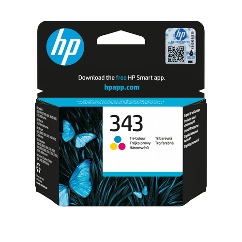 HP 343 Tri-color Original Ink Cartridge, original, cyan, magenta, gelb HP 343 Tri-color Original Ink Cartridge, original, cyan, magenta, gelb