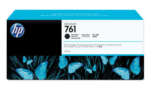 HP 761 775-ml Matte Black DesignJet Ink Cartridge HP 761 775-ml Matte Black DesignJet Ink Cartridge