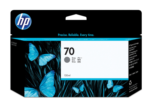HP 70 130-ml Gray DesignJet Ink Cartridge HP 70 130-ml Gray DesignJet Ink Cartridge