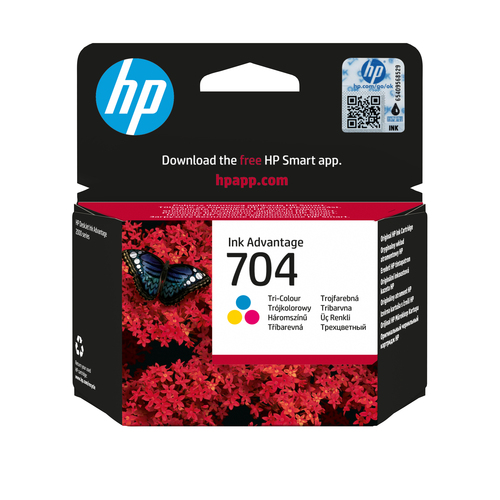 HP 704 Tri-color Original Ink Advantage Cartridge, original, cyan, magenta, gelb HP 704 Tri-color Original Ink Advantage Cartridge, original, cyan, magenta, gelb