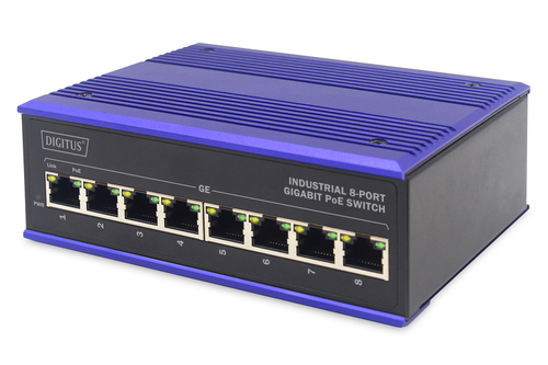 ASSMANN Electronic DN-651121, 8x RJ-45, Backplane: 16 Gbit/s, PoE ASSMANN Electronic DN-651121, 8x RJ-45, Backplane: 16 Gbit/s, PoE