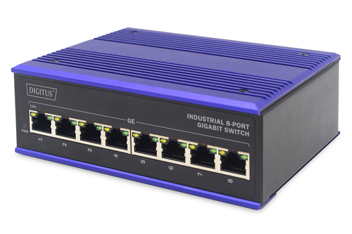 ASSMANN Electronic DN-651119&comma; 8x RJ-45&comma; Backplane&colon; 16 Gbit&sol;s